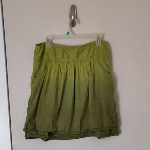 Athleta | Double Layer Green Ombre Skirt